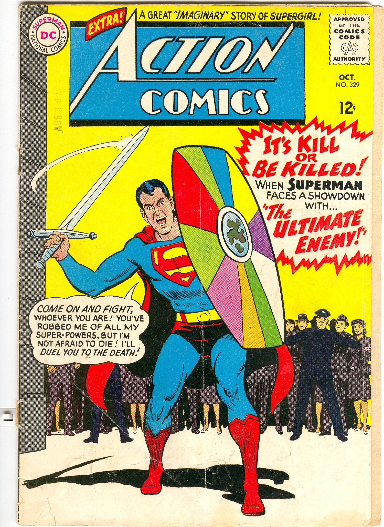 Crazy Comic Covers Action Comics 329 The Ultimate Enemy