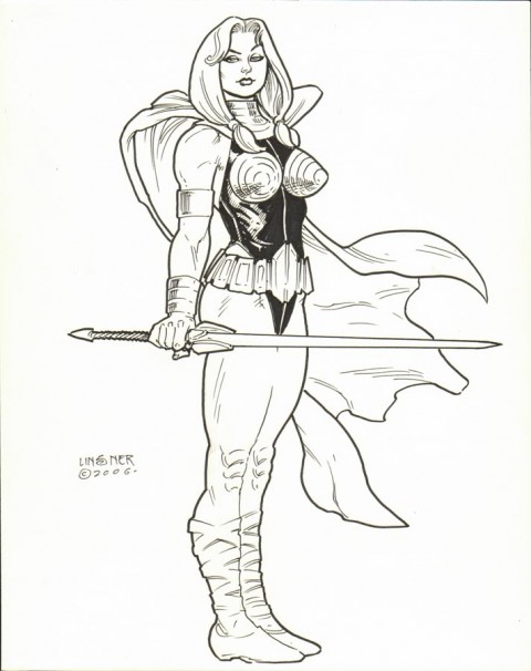 Valkyrie by Joseph Michael Linsner.  Source.