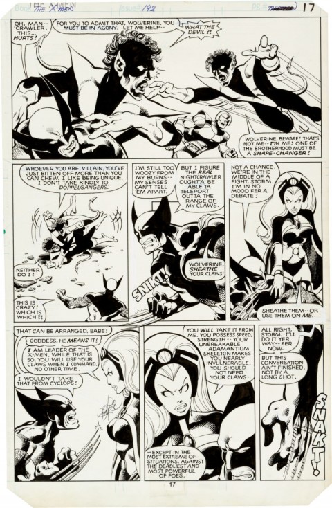 X-Men issue 142 page 17 by John Byrne and Terry Austin.  Source.