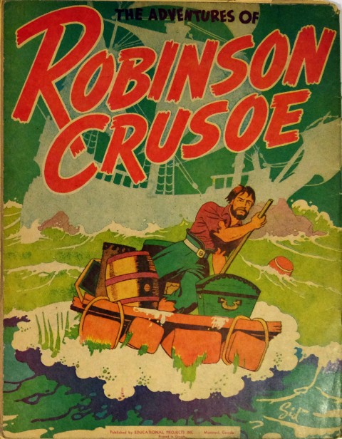 Educational Projects' Robinson Crusoe Paint Book with art by Sid Barron