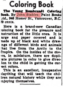 Globe and Mail article from May, 1945
