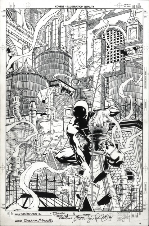 Daredevil issue 3 cover by Joe Quesada and Jimmy Palmiotti.  Source.