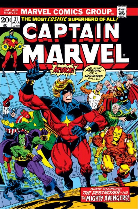 Captain Marvel 25-34: The First Match with Thanos • Comic Book Daily